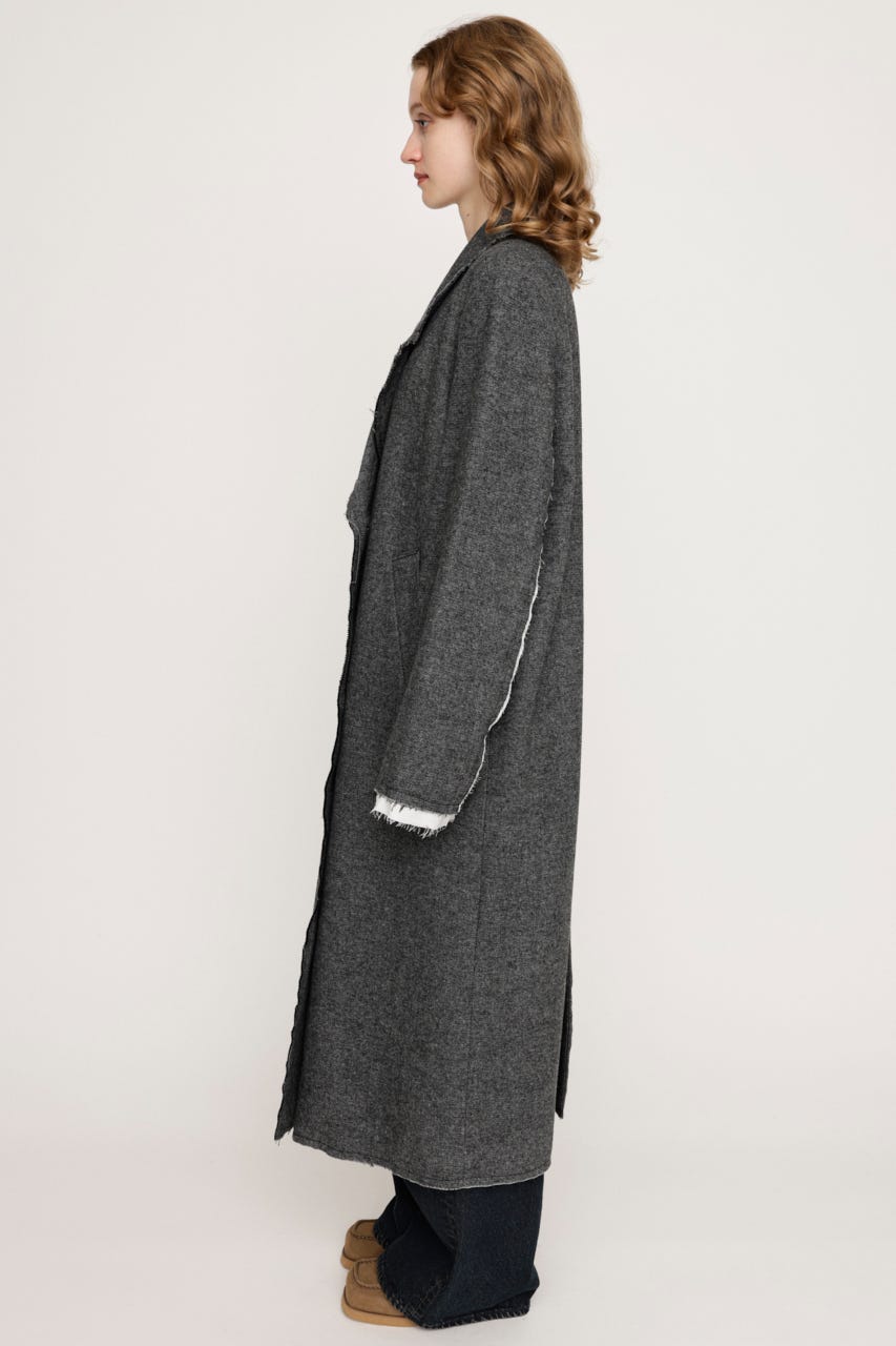 SLY ブラック ロングコート SLY｜【中町 綾さん着用アイテム】WIDE STAND NECK LONG コート