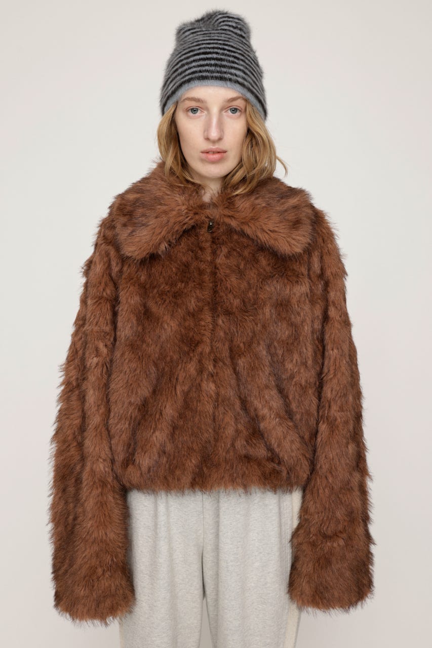 SLY | 【LIMITED ITEM】BIG COLLAR FUR S／コート (コート