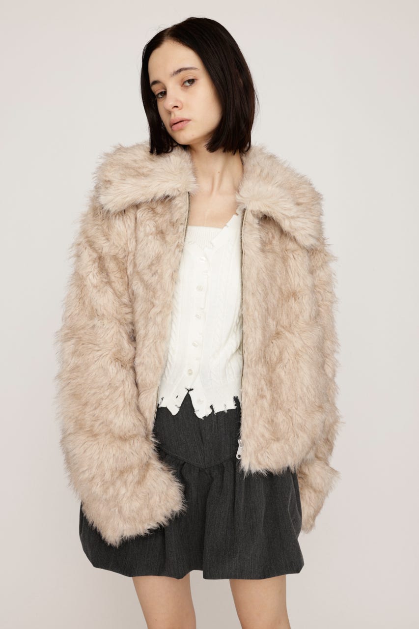 SLY | 【LIMITED ITEM】BIG COLLAR FUR S／コート (コート
