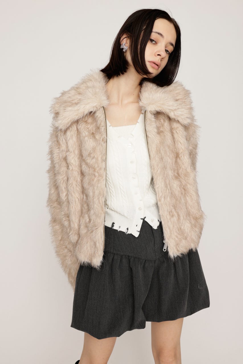 SLY | 【LIMITED ITEM】BIG COLLAR FUR S／コート (コート