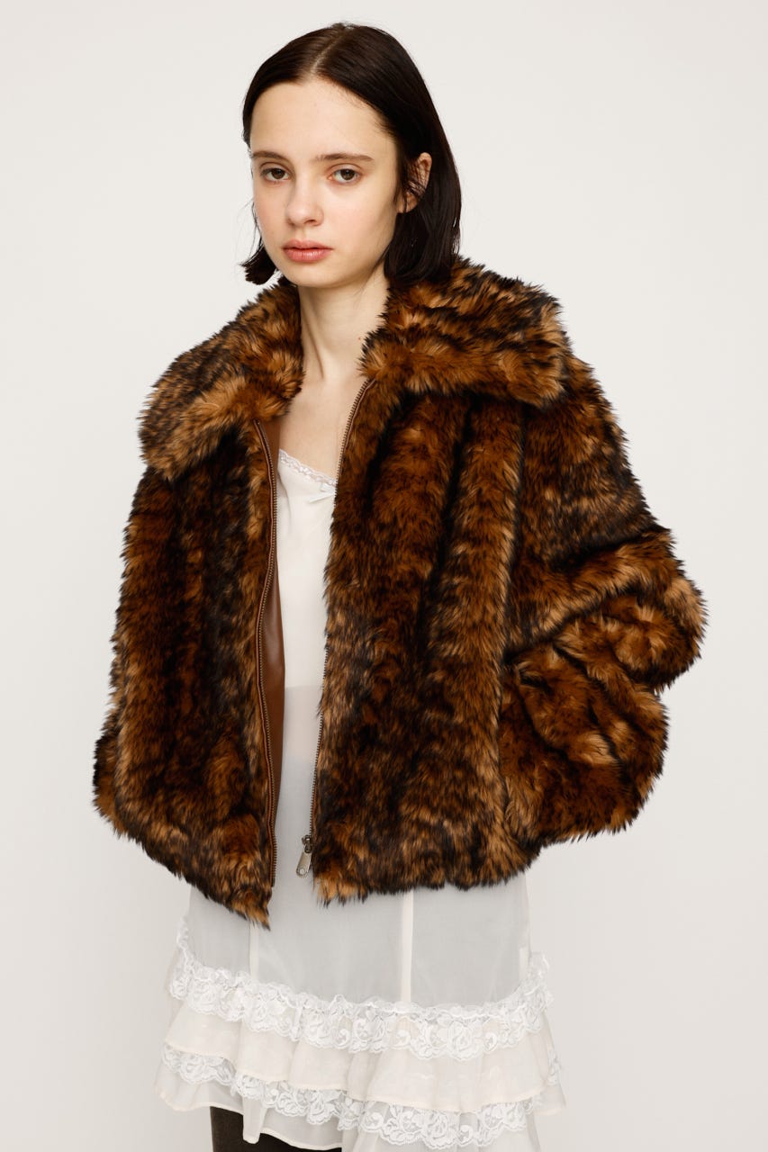 SLY | 【LIMITED ITEM】BIG COLLAR FUR S／コート (コート