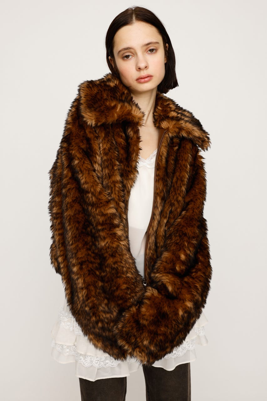 SLY | 【LIMITED ITEM】BIG COLLAR FUR S／コート (コート