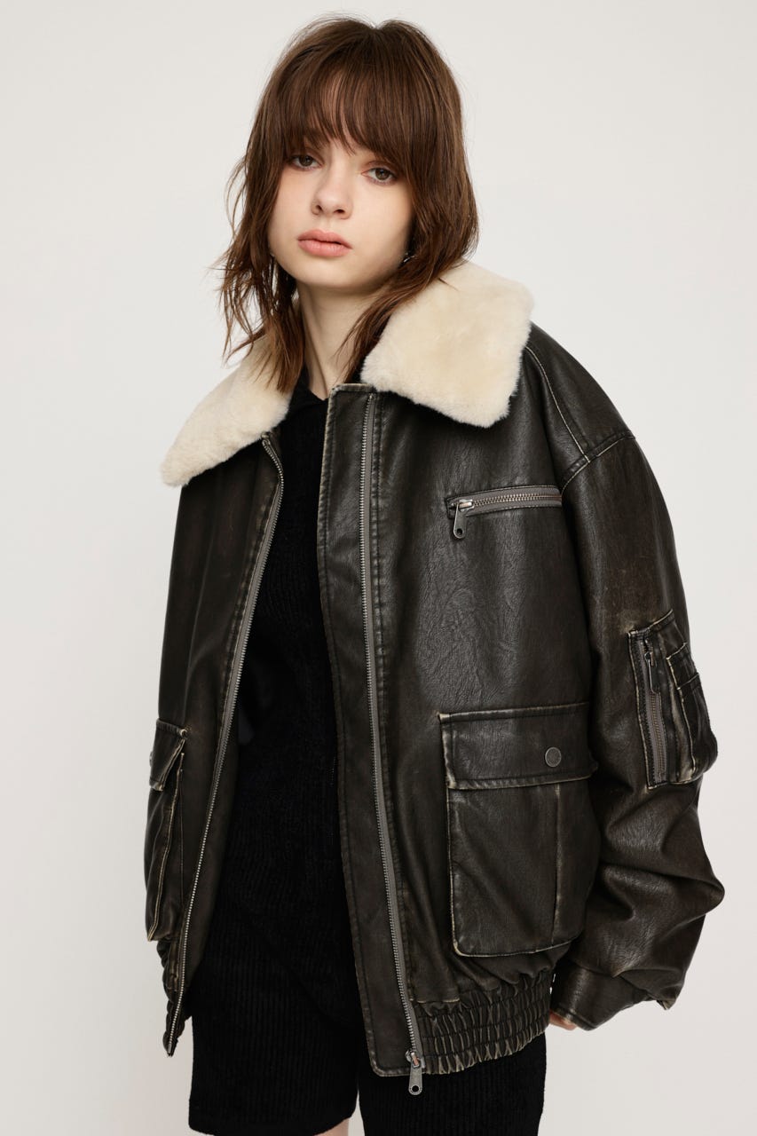A-2type vintage leather イタリア製 レザージャケット ECO HORSE 1930'S DOUBLE MOTORCYCLE JACKET[ Y2-02 ] | Y'2 LEATHER