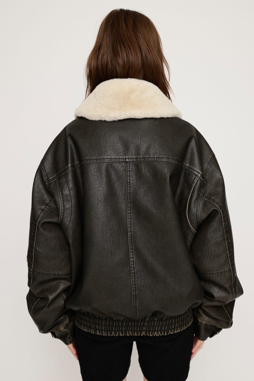 SLY | 【LIMITED ITEM】VINTAGE F／LEATHER S／ブルゾン