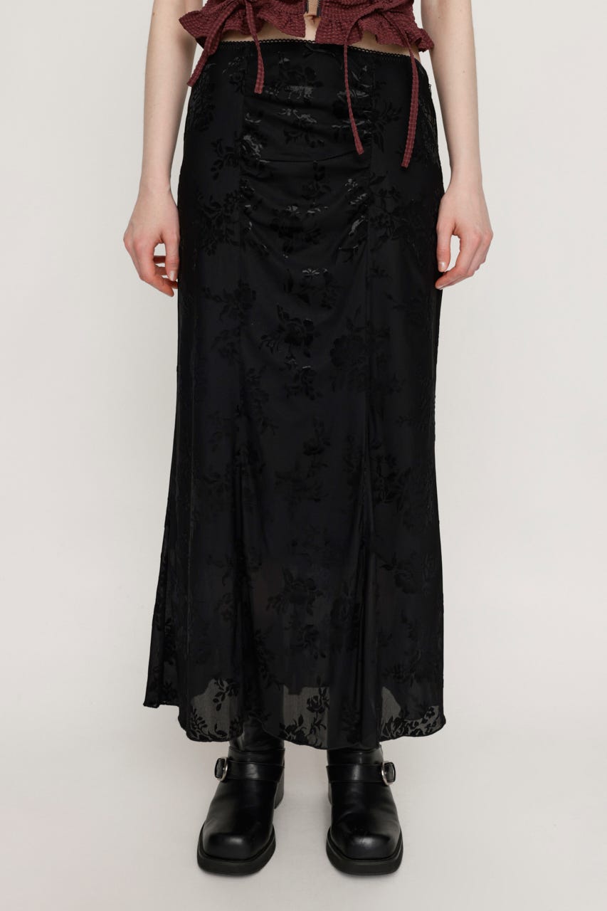 SLY | SHEER FLOWER FLARE スカート (スカート(ロング) ) |SHEL