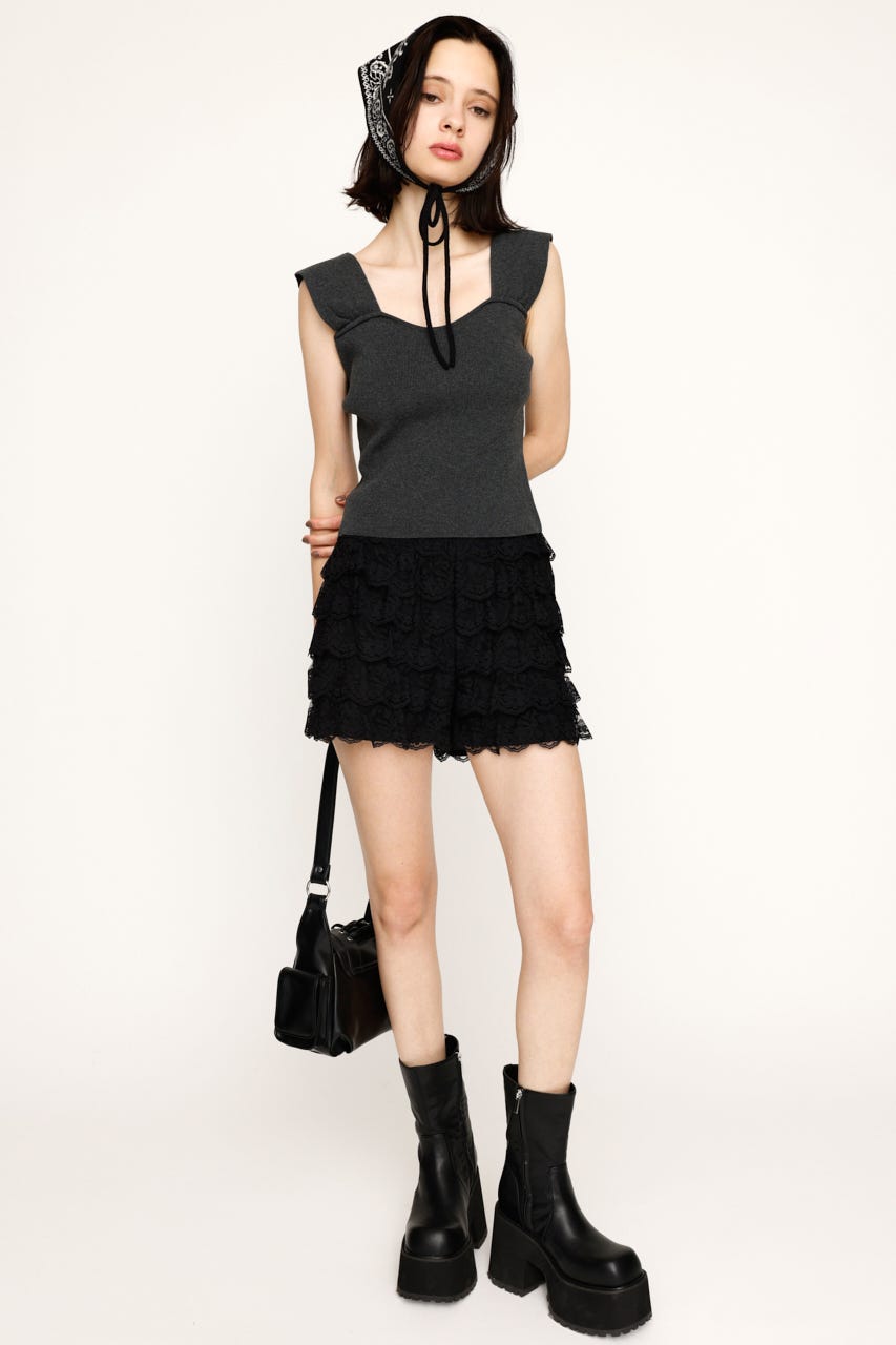 riendaのFRILL LACE ショートパンツ