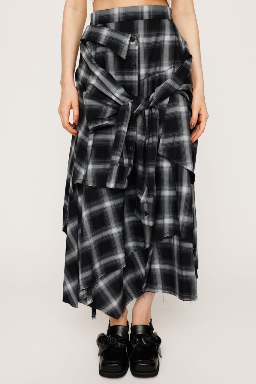 SLY チェックロングスカート SLY | PLAID LAYERED ロングスカート (スカート(ロング) ) |SHEL
