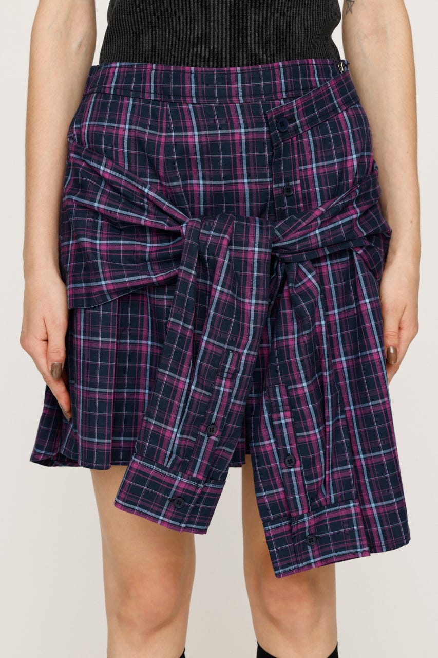 【SLY】 REMAKE LIKE LACE CHECK SK SLY | REMAKE LIKE LACE CHECK スカート (スカート(ロング