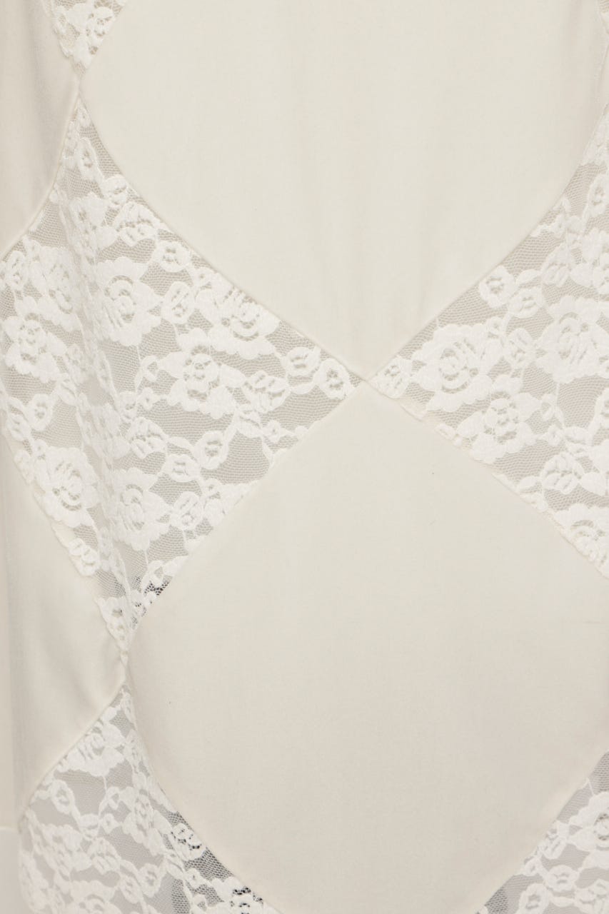 VELOUR ロングスカート O/WHT FREE