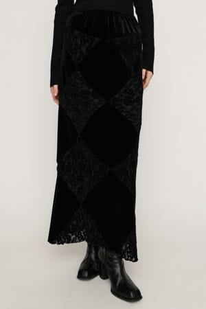 【1BUY5％OFF CAMPAIGN】VELOUR ロングスカート