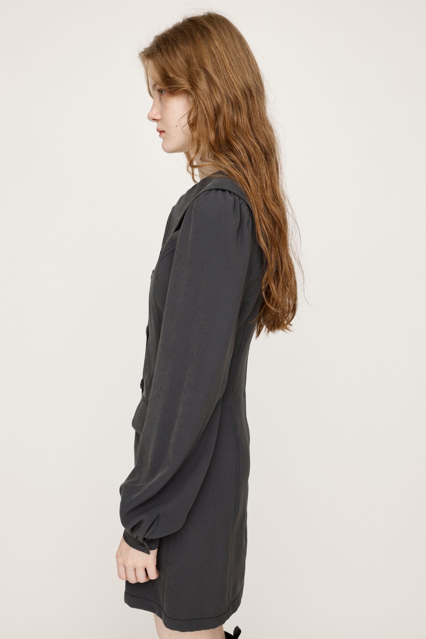 ワンピース SLY | BIG COLLOR ZIP UP 2P ショートワンピース (ワンピース