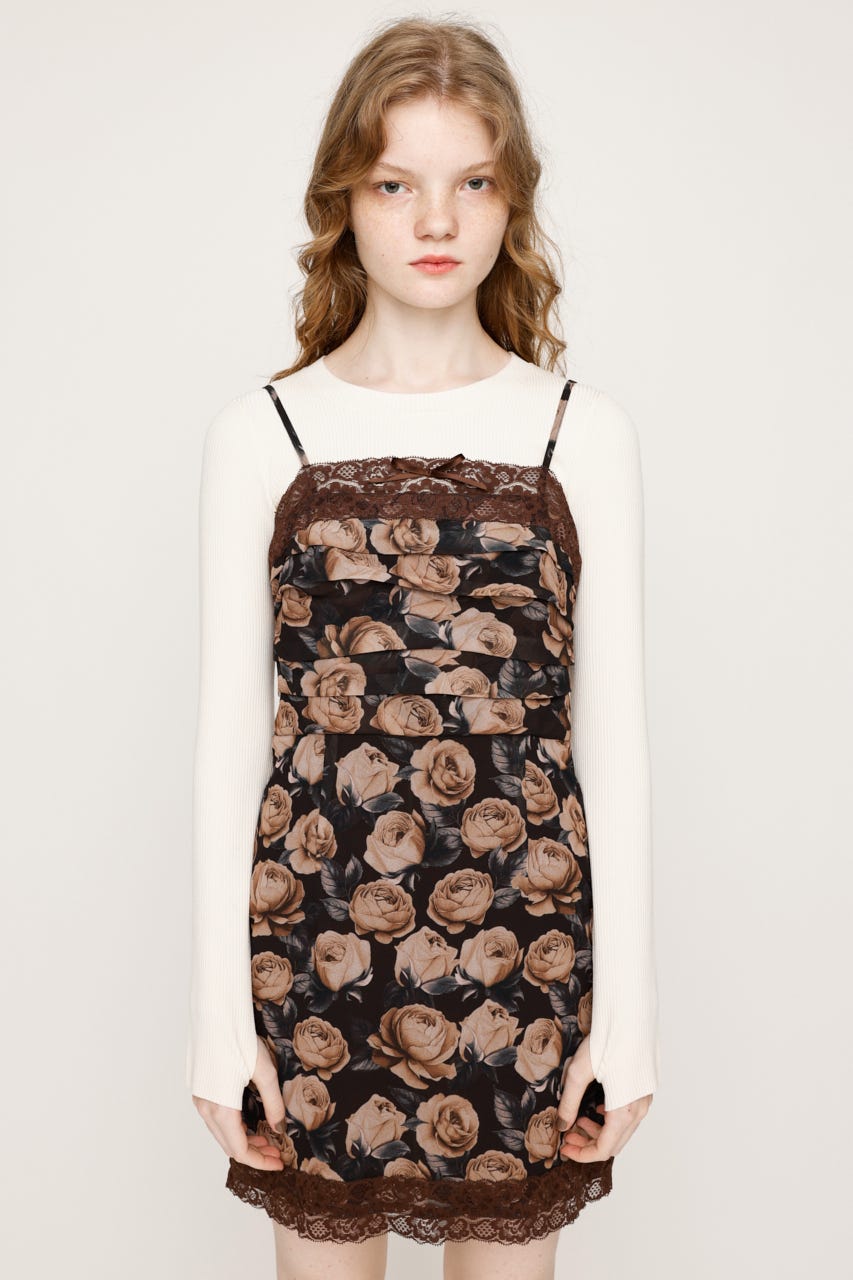 SLY | FLOWER LACE CAMI ショートワンピース (ワンピース(ミニ