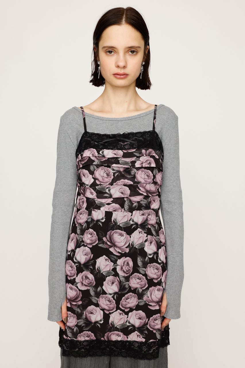 lailai ★ プロフ必読　ヒスミニ　ブルゾン　105cm SLY | FLOWER LACE CAMI ショートワンピース (ワンピース(ミニ