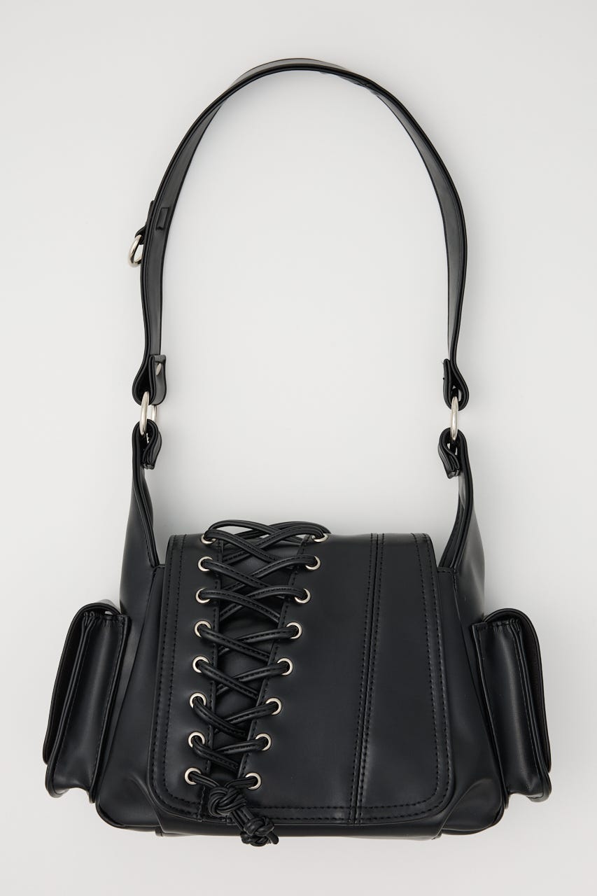 SLY ブラック ショルダーバッグ SLY | LACE UP SHOULDER バッグ (すべて ) |SHEL'TTER WEBSTORE