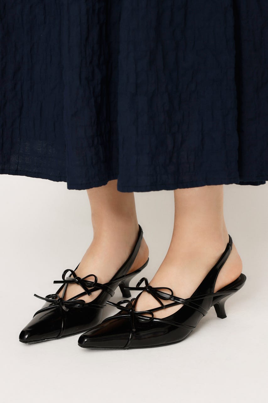 LACE UP SLING BACK ミュール LACE UP SLING BACK ミュール