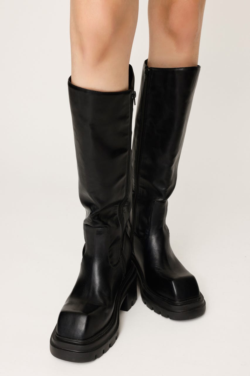 SLY | SQUARE TOE KNEE ブーツ (ブーツ ) |SHEL'TTER WEBSTORE
