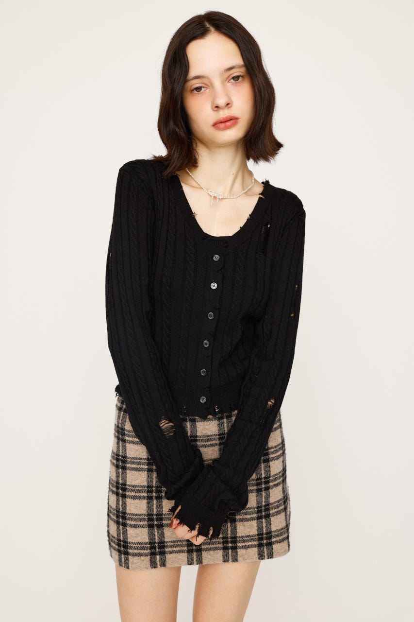 【porinさん専用】黒トップス SLY | V／N CRASH 2P トップス (ニット ) |SHEL'TTER WEBSTORE