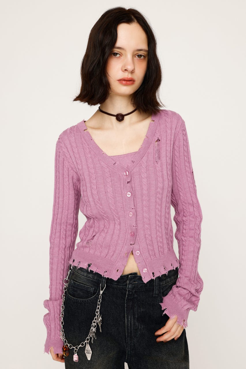 ニット トップス SLY | V／N CRASH 2P トップス (ニット ) |SHEL'TTER WEBSTORE