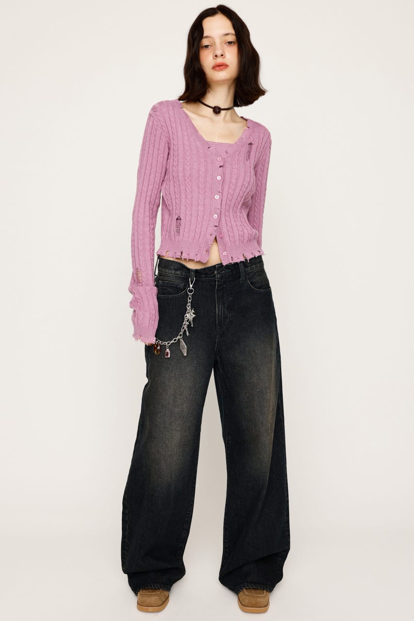 トップス no-two SLY | FRONT HOOK RIB トップス (ニット ) |SHEL'TTER WEBSTORE