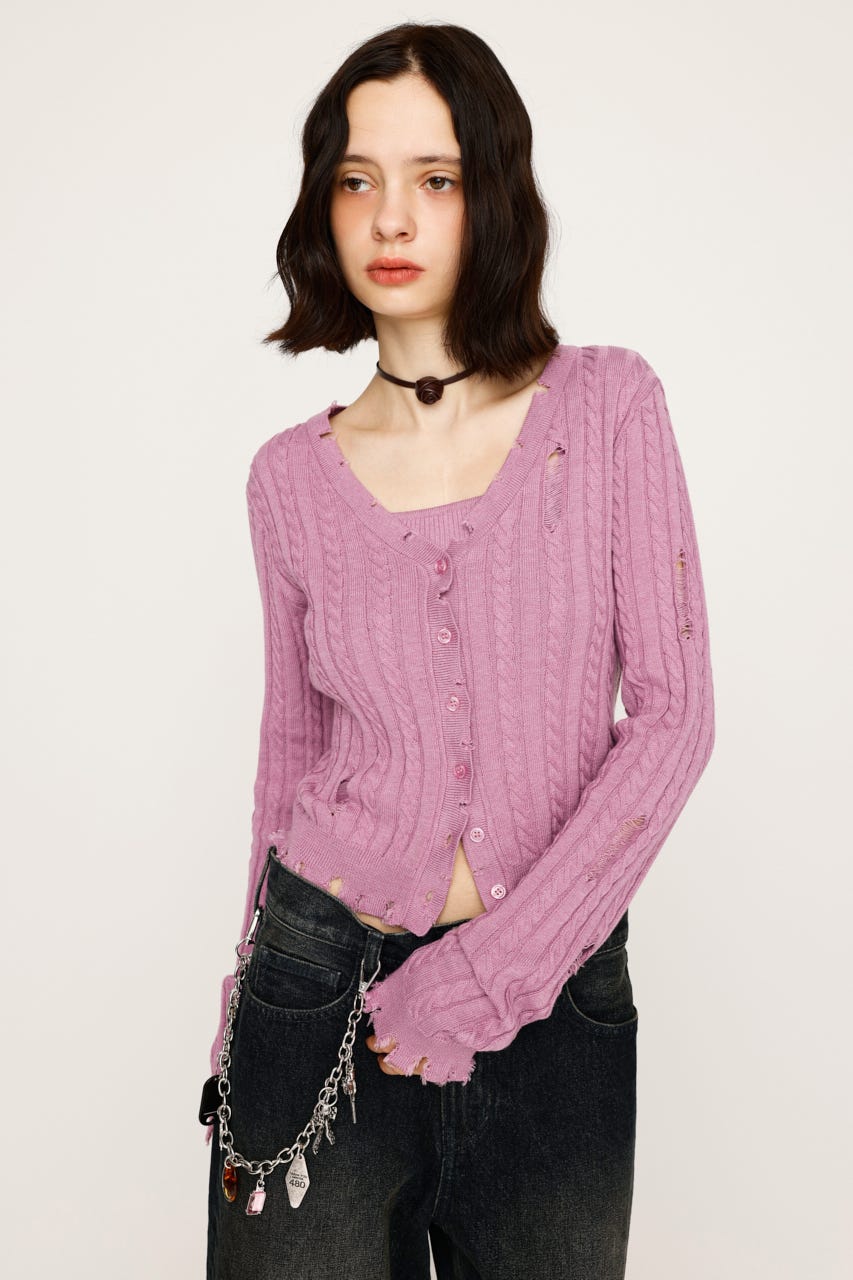 SLY | V／N CRASH 2P トップス (ニット ) |SHEL'TTER WEBSTORE