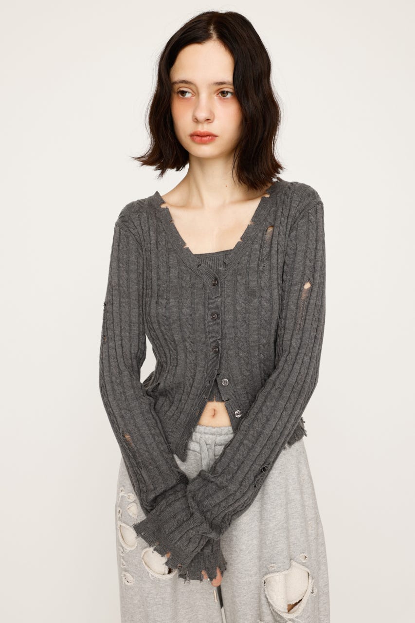 トップス Ai SLY | V／N CRASH 2P トップス (ニット ) |SHEL'TTER WEBSTORE