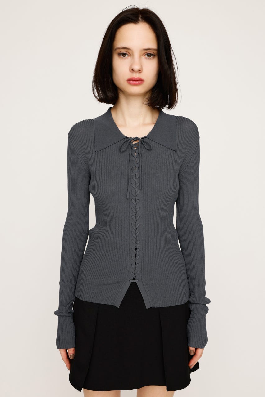 SLY | LACE UP H／G トップス (ニット ) |SHEL'TTER WEBSTORE