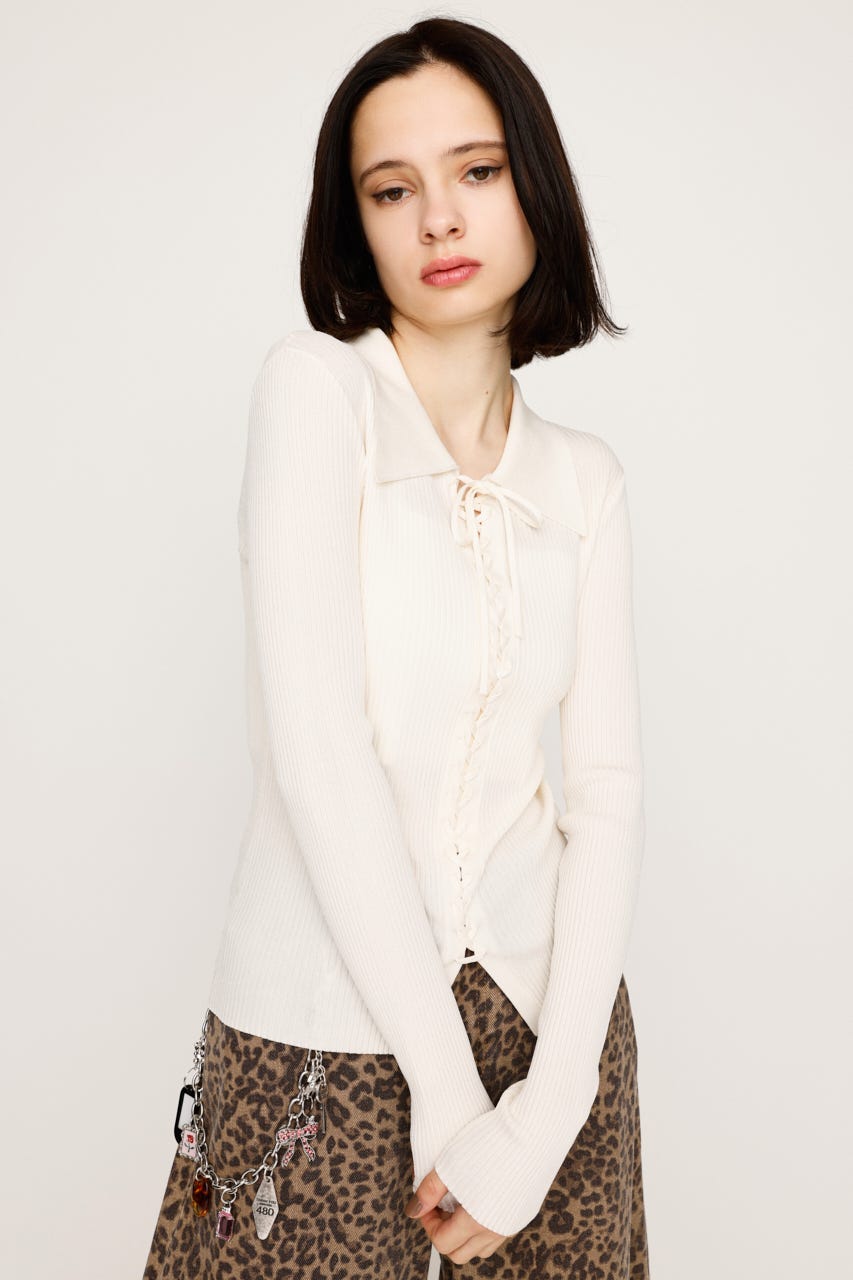 SLY | LACE UP H／G トップス (ニット ) |SHEL'TTER WEBSTORE