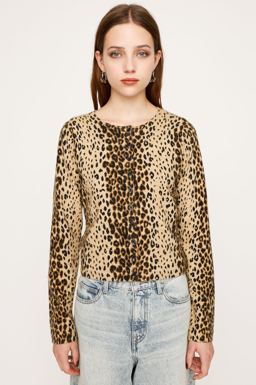 Liola のカーデガン SLY | COMPACT LEOPARD カーディガン (カーディガン ) |SHEL