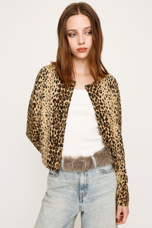 SLY | COMPACT LEOPARD カーディガン (カーディガン ) |SHEL