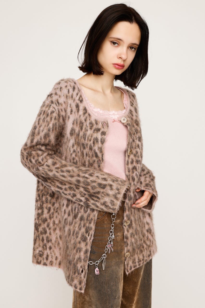 hyde着 SWITCHBLADEレオパードカーディガン hyde着 SWITCHBLADEレオパードカーディガン