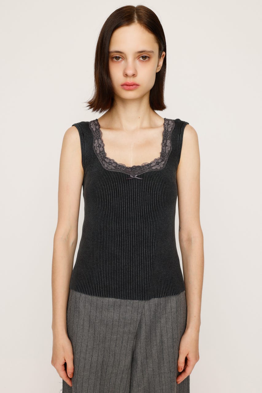 SLY | LACE DOCKING RIB TANK (タンクトップ ) |SHEL'TTER WEBSTORE