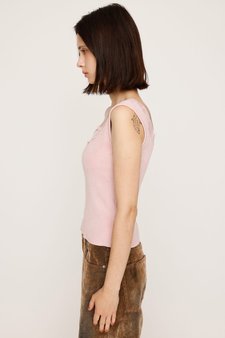 SLY | LACE DOCKING RIB TANK (タンクトップ ) |SHEL'TTER WEBSTORE