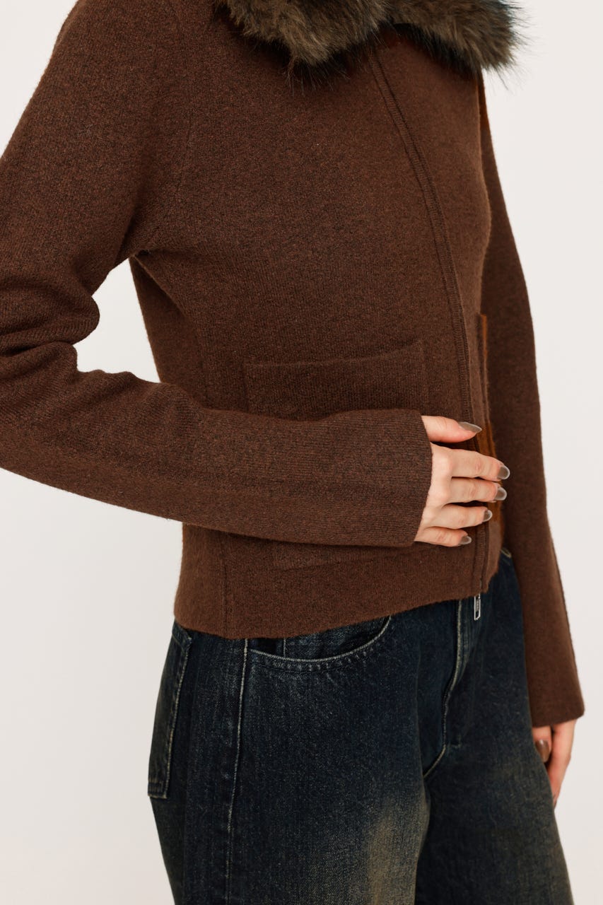 トップス ohotoro Thierry Collar Knit teff high neck knit | OHOTORO