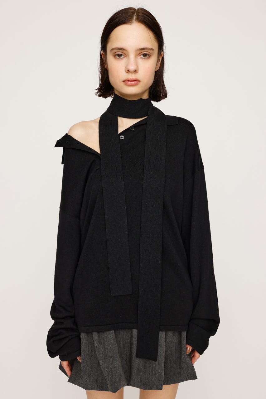 SLY | HG KNIT ASYMMETRY トップス (ニット ) |SHEL'TTER WEBSTORE