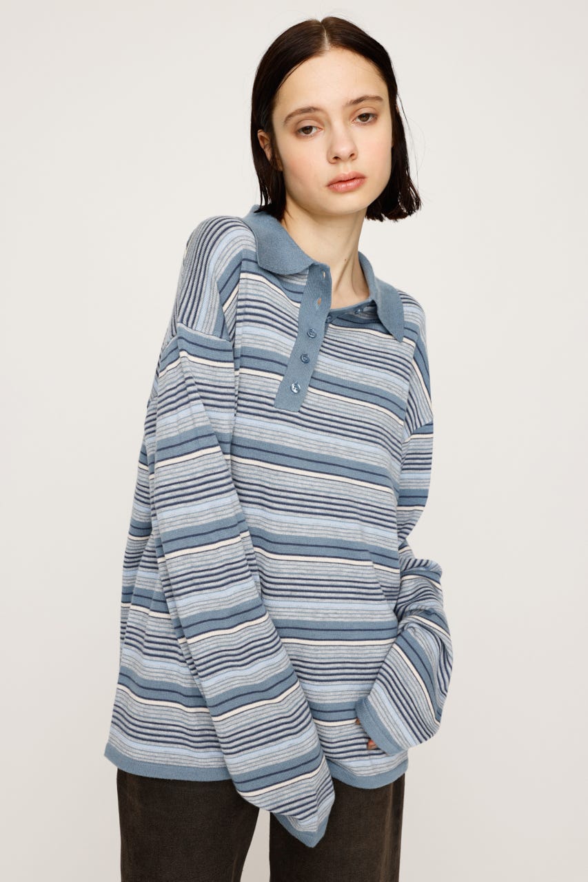 SLY | 【受注会特典対象アイテム】HG KNIT ASYMMETRY トップス