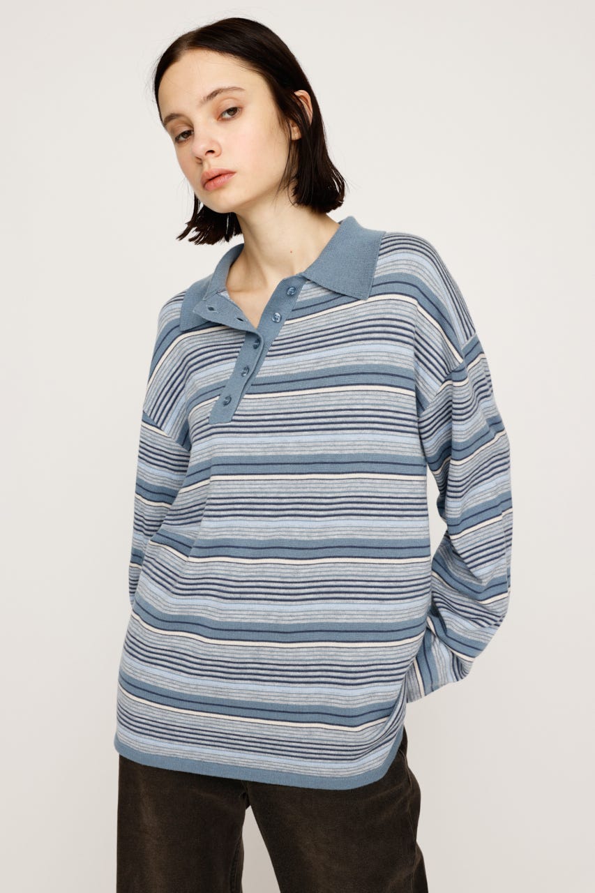 SLY | 【受注会特典対象アイテム】HG KNIT ASYMMETRY トップス