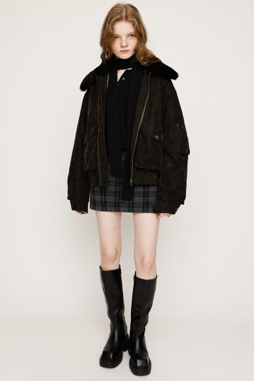 雑誌掲載 PRADA 刺繍入り シルク ウール ショートスカート 新作*PRADA*Re-Nylon ロゴミニポーチ付ミニスカート (PRADA/ミニ