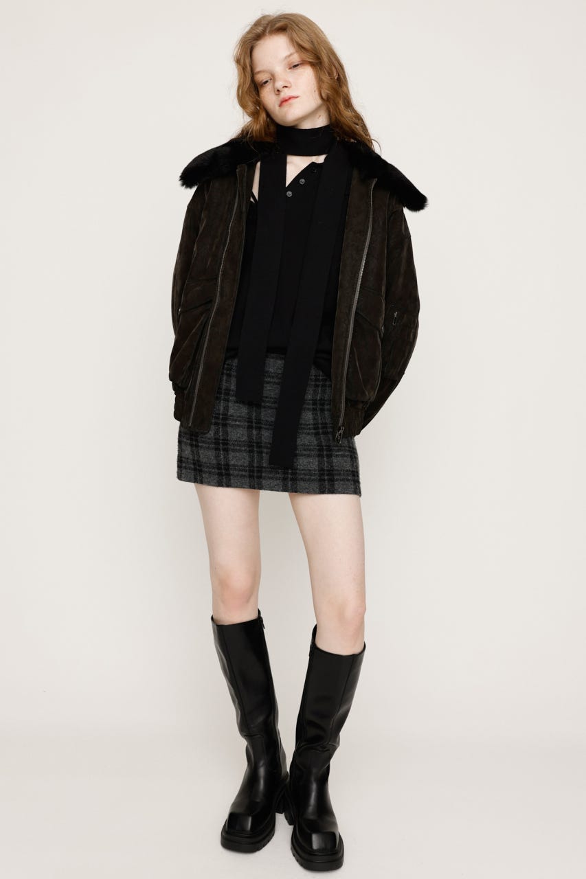 公式【1JINN STUDIO】ローエッジプリーツショートスカート SLY | MANNISH DESIGN ショートスカート (スカート(ミニ