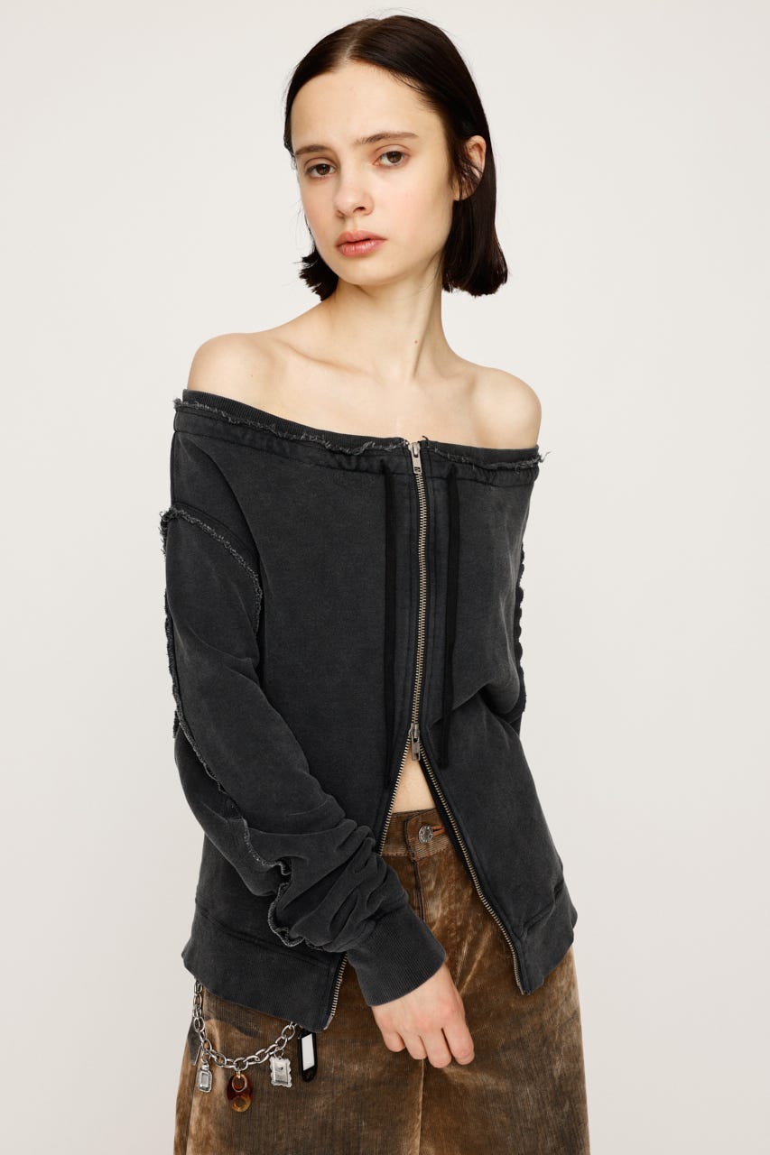 SLY | OFF SHOULDER SWEAT トップス (Tシャツ・カットソー(長袖
