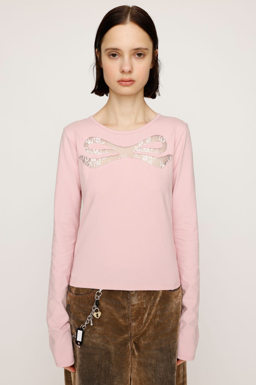 SLY | RIBBON LACE トップス (Tシャツ・カットソー(長袖