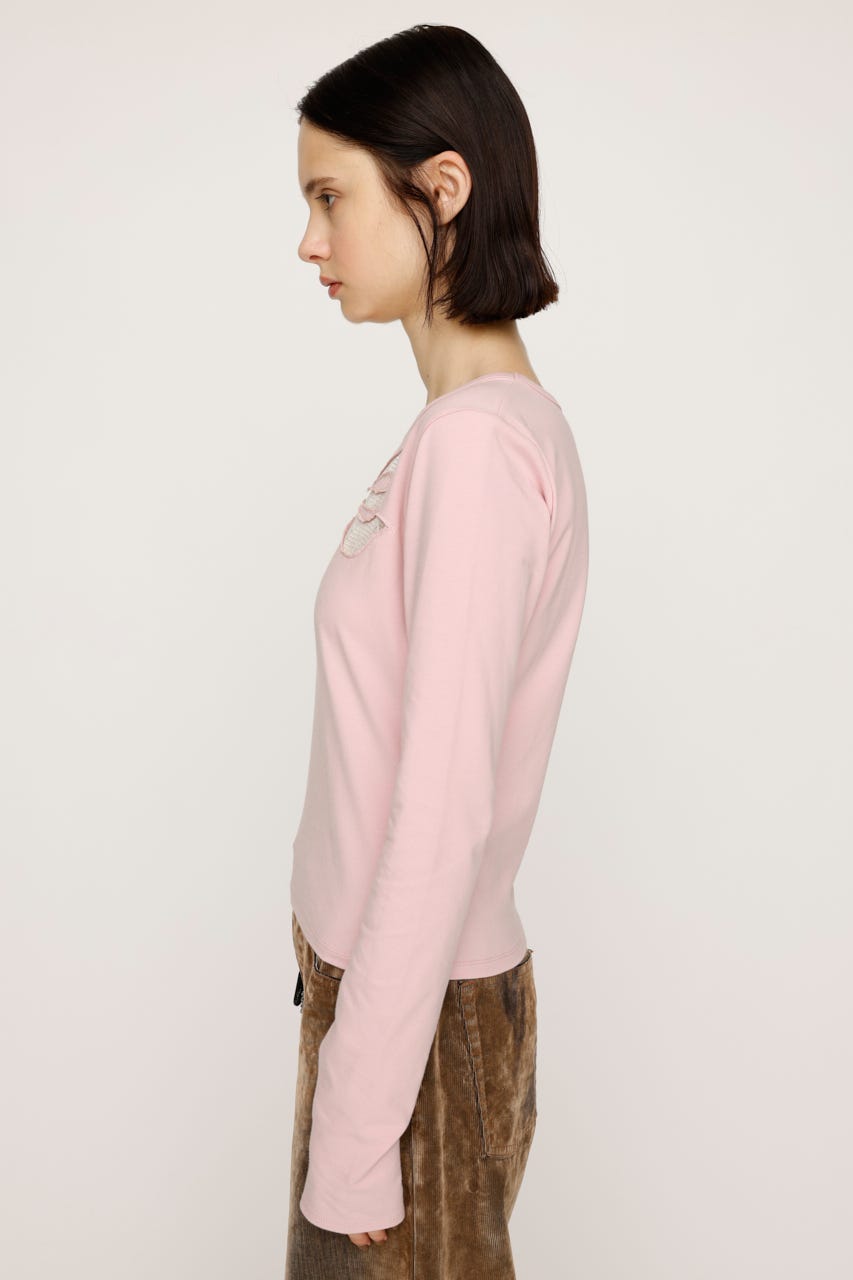 SLY | RIBBON LACE トップス (Tシャツ・カットソー(長袖