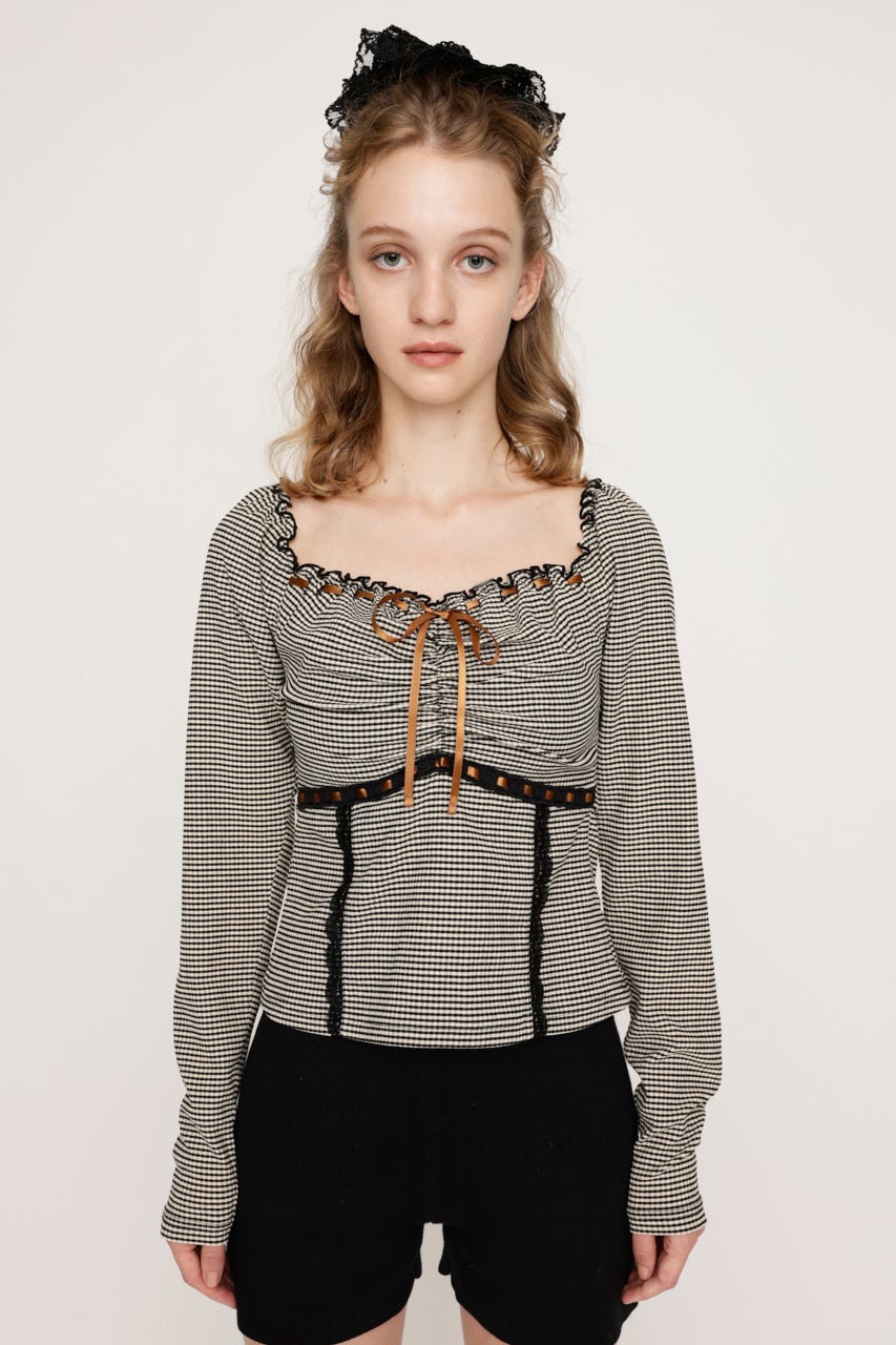 トップス deres drape blouse deres drape blouse