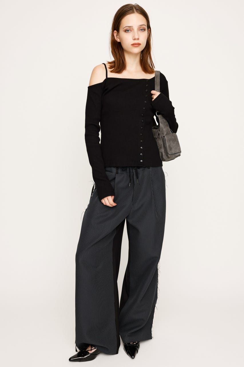 トップス LIBJOIE SLY | FRONT ZIP GATHER トップス (Tシャツ・カットソー(半袖