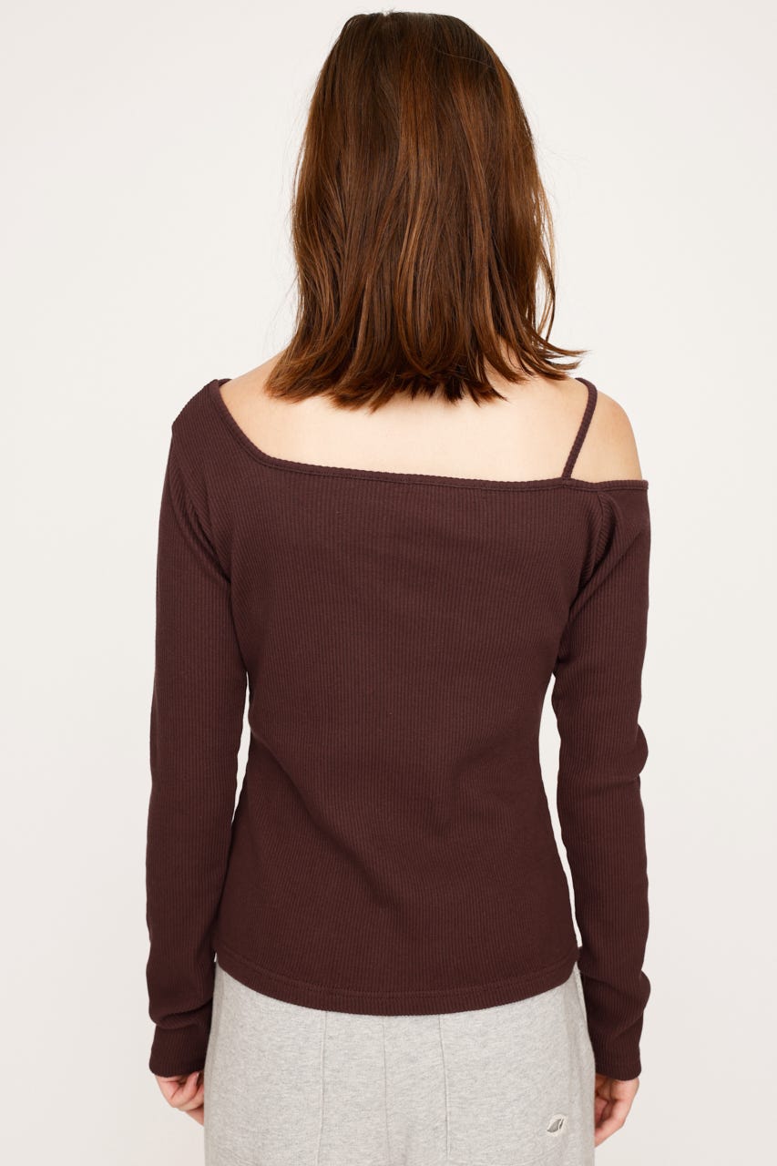 SLY | ASYMMETRY BUTTON トップス (Tシャツ・カットソー(長袖