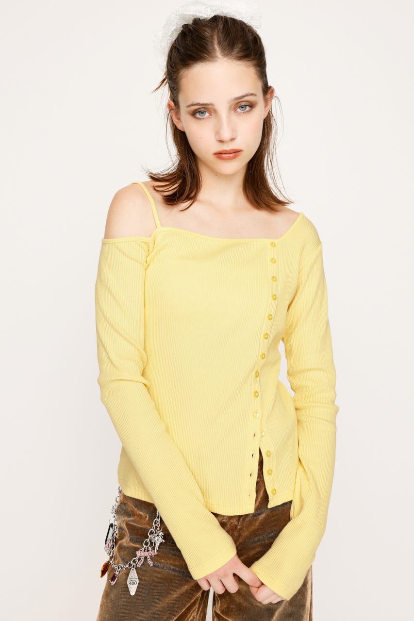 トップス Tyamusan0105 SLY | ASYMMETRY BUTTON トップス (Tシャツ・カットソー(長袖