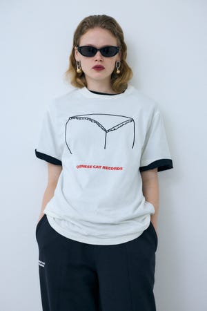 カットソー(半袖+袖なし) SLY - THROW by SLY PADDED H/N KNIT SLIT TOPS THROW by SLY | 【THROW】PADDED Tシャツ (Tシャツ・カットソー