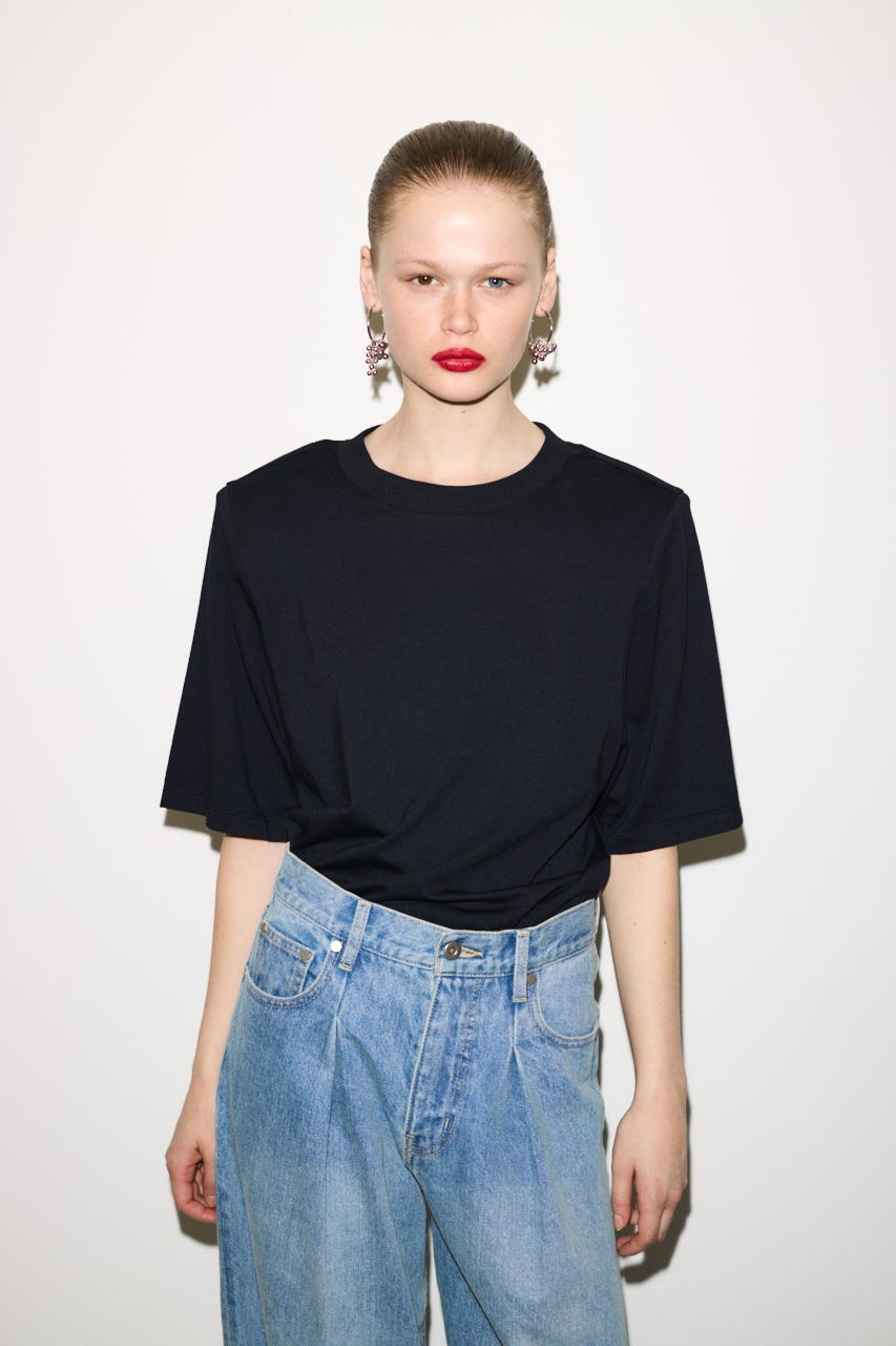 【THROW】PADDED HALF SLEEVE Tシャツ BLK FREE