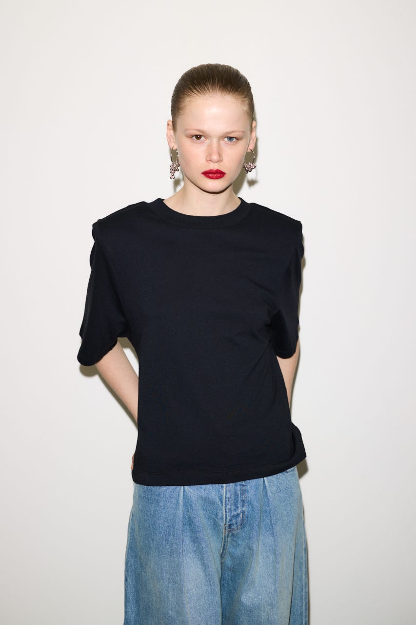 【THROW】PADDED HALF SLEEVE Tシャツ BLK FREE