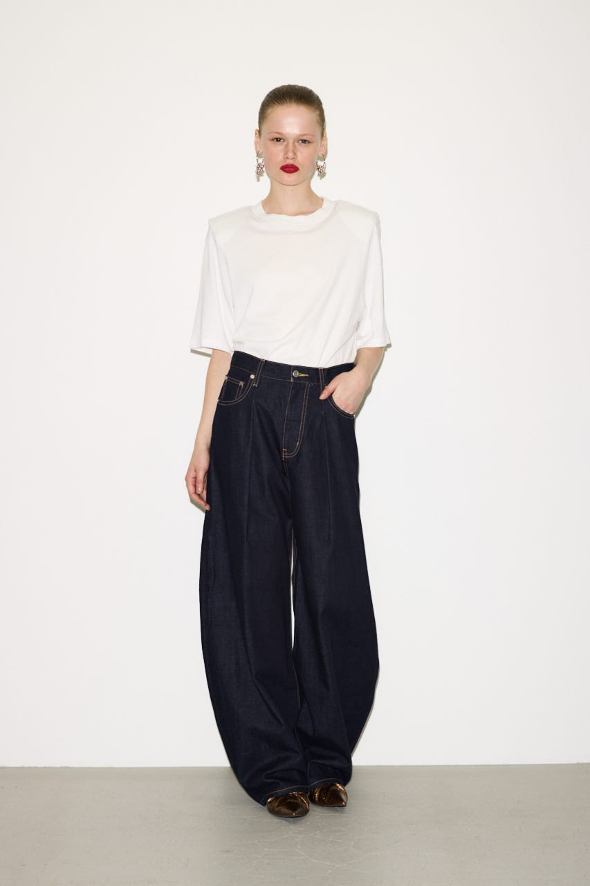 【THROW】PADDED HALF SLEEVE Tシャツ WHT FREE