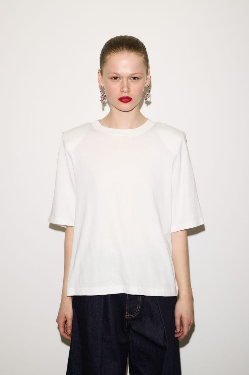【THROW】PADDED HALF SLEEVE Tシャツ WHT FREE